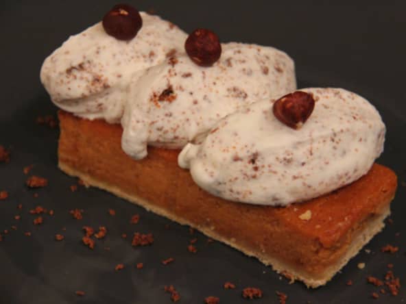 Tarte potimarron et chantilly à la noisette