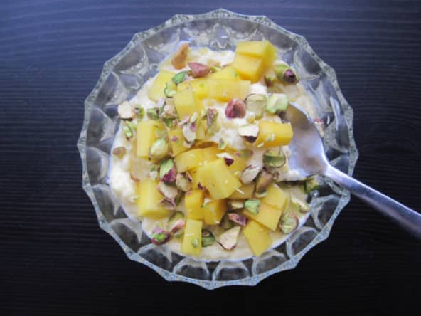 Amrakhand, yaourt à la mangue et au safran