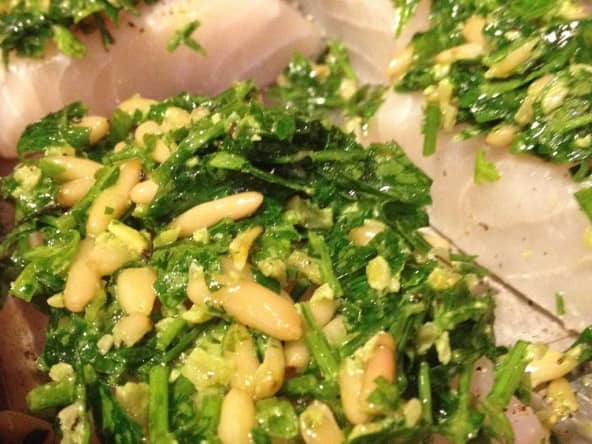 Pavés de cabillaud en croûte d’herbes