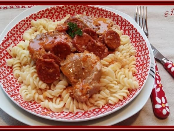 Filet mignon au Chorizo et Moutarde à l'ancienne