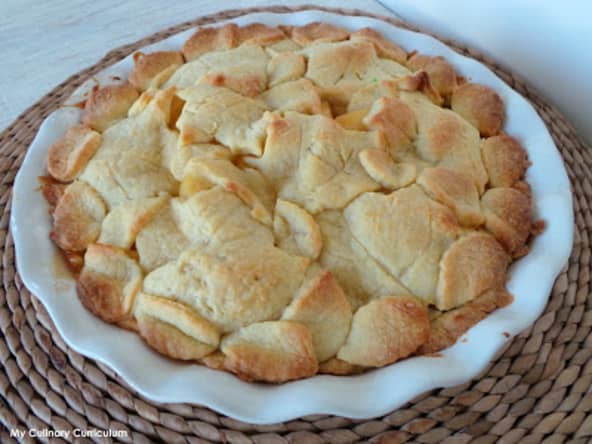 Tourte aux pommes au caramel au beurre salé