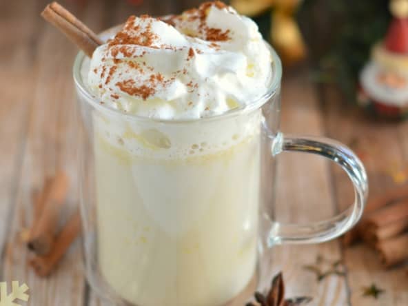 Lait de poule rhum cannelle comme aux Etats-Unis