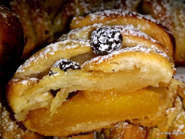 Mini strüdel tressé à l'ananas