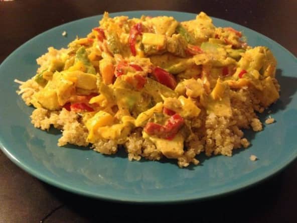 Curry de quinoa aux légumes
