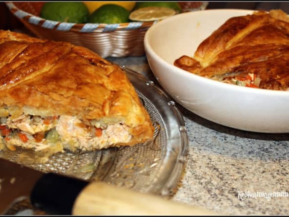 Tourte au saumon et à l'aneth rapide et facile