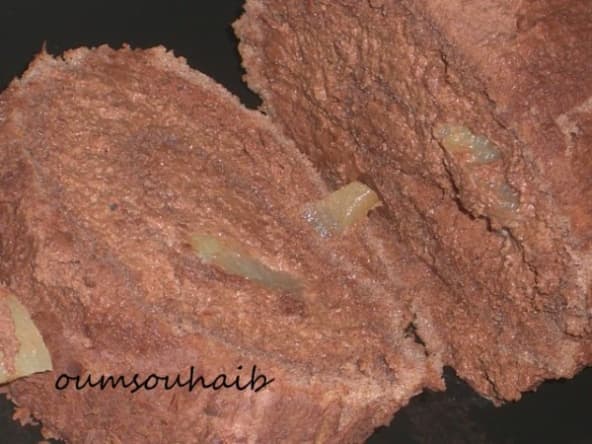 Bûche chocolat aux poires