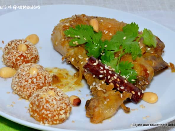 Tajine d’abricots en boulettes.