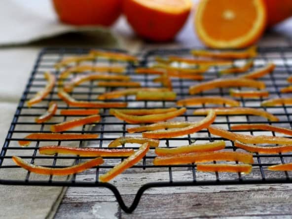 Écorces d'orange confites