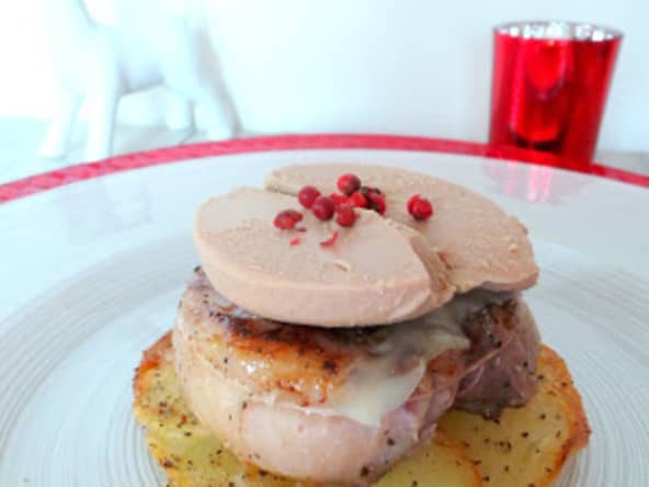 Tournedos de magrets de canard au foie gras et Beaufort