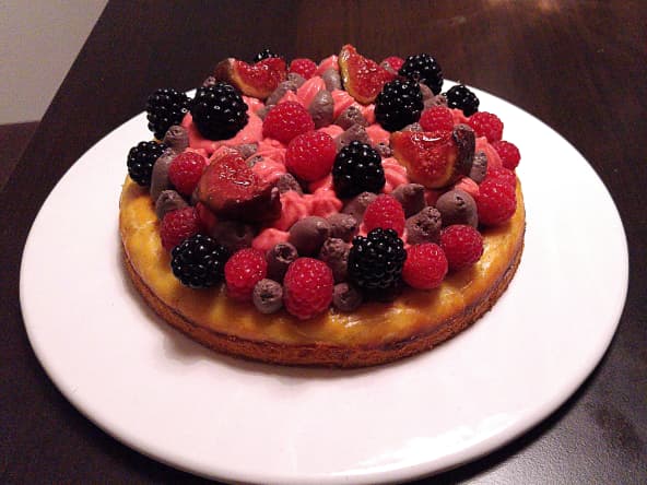 Fantastik figue mûre framboise d'après le pâtissier Christophe Michalak