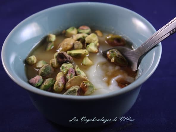 Flans à la fleur d'oranger, Mouhalabia.