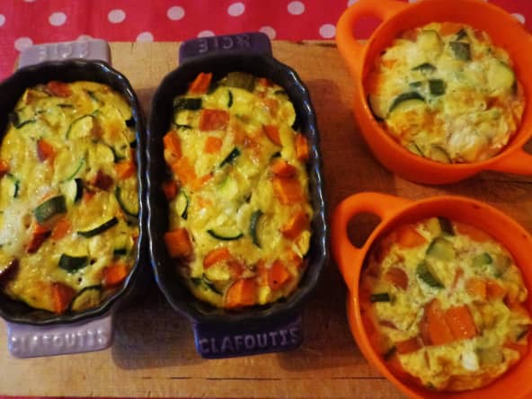 Clafoutis de légumes au fromage de chèvre