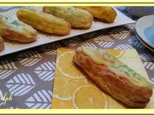 Eclairs aux deux citrons d'après le Chef Pâtissier Philippe Urraca