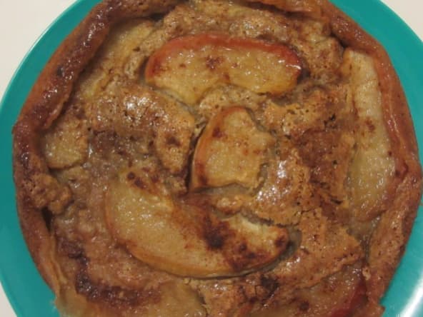 Flan tofu soyeux pomme canelle