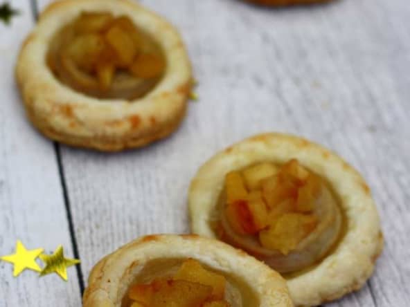 Feuilletés de boudin blanc aux pommes