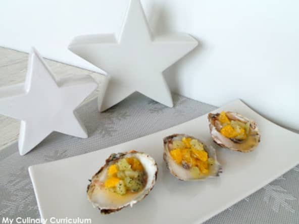 Huîtres aux agrumes et aneth