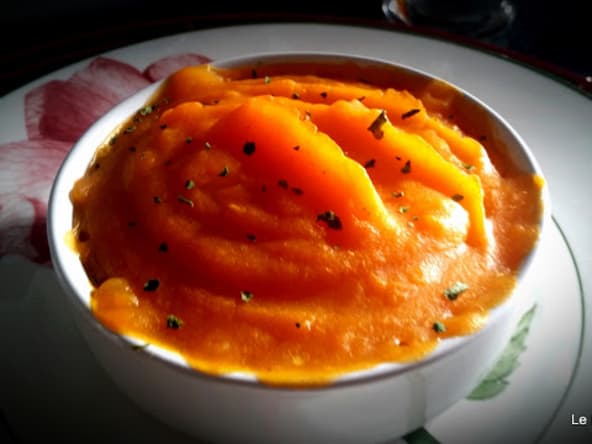 Purée de courge gratinée