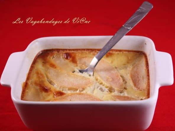 Oeufs au lait à la poire et fève tonka