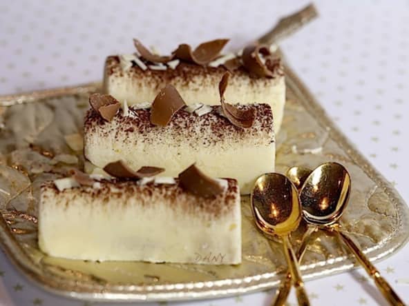 Mini bûches tiramisu aux 3 chocolats