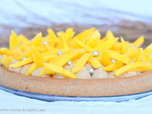 Tarte à la mangue et au parfum de pain d'épices