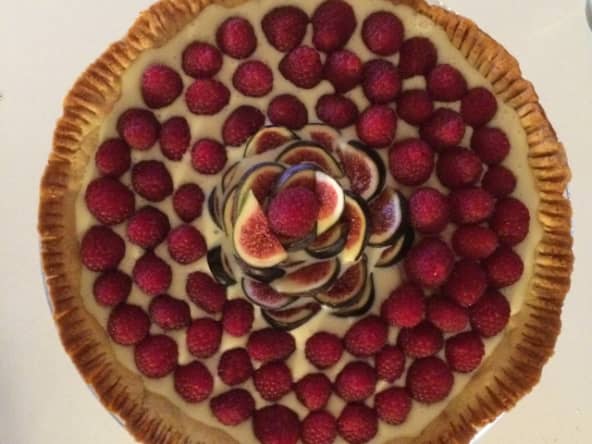 Tarte mi-figues mi-framboise