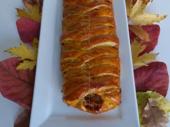 Feuilleté tressé aux fruits d'automne