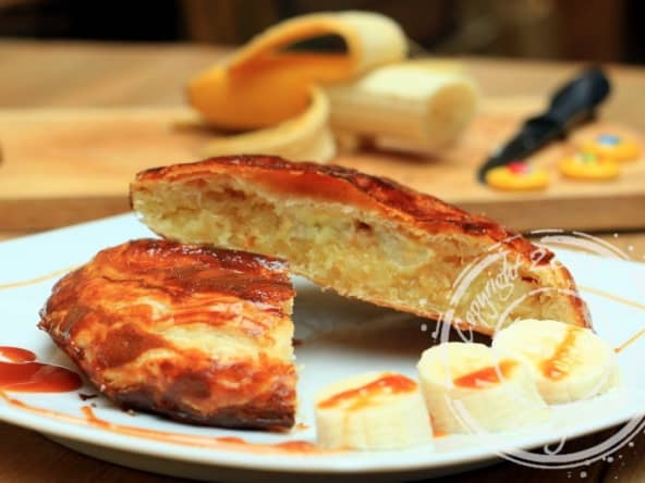 Galettes des Rois à la crème amandes/coco, banane et caramel