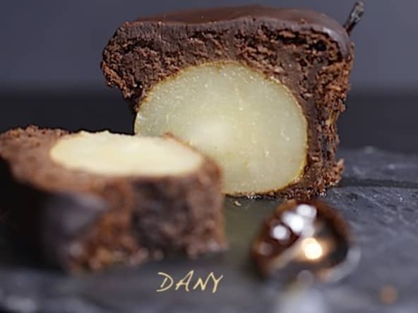 Cake fondant au chocolat et aux poires