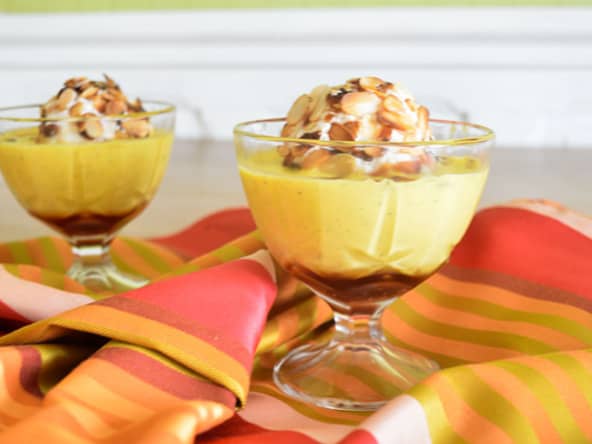 Iles flottantes dans la crème anglaise