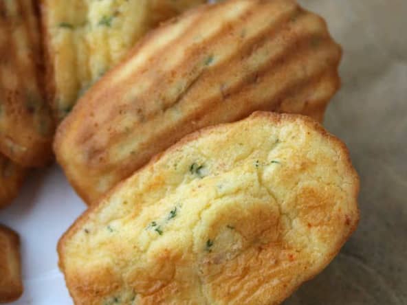 Madeleines au saumon fumé sauvage et l'aneth frais pour l'apéritif ou un brunch