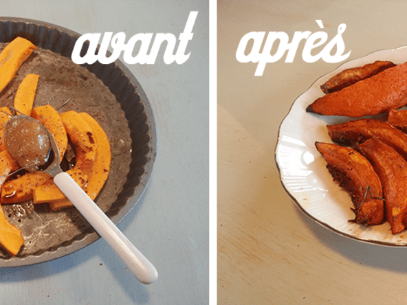 Potimarron rôti au miel