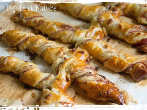 Croustade feuilletée au jambon et au fromage Philadelphia aux fines herbes