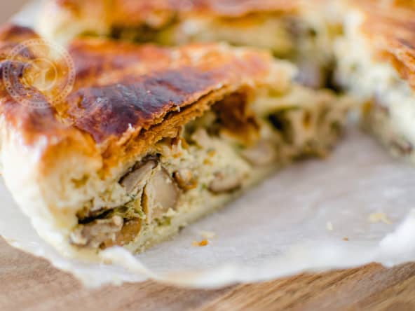 Tourte forestière aux champignons et Abondance