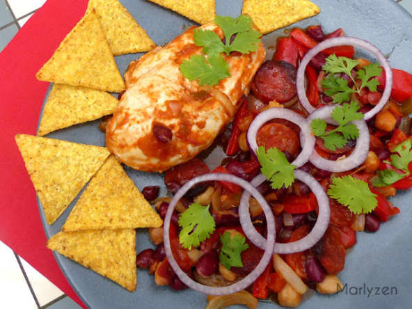 One pot de poulet à la mexicaine au four