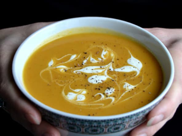 Soupe Thai aux patates douces et epices