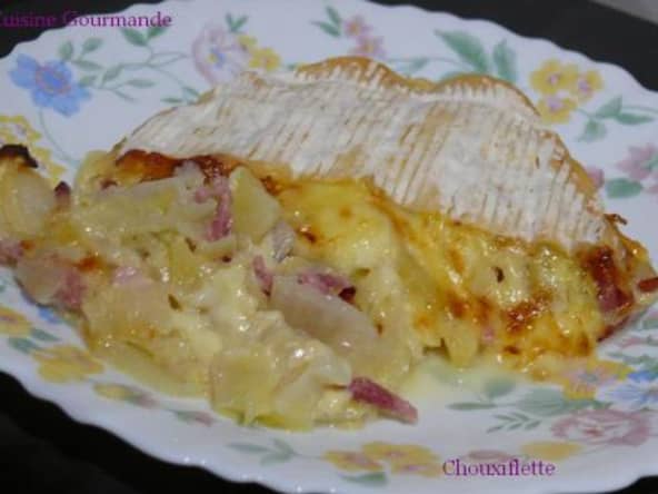 Chouxiflette , Choux Chinois façon Tartiflette.