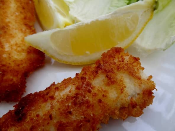 Coconut crusted fish