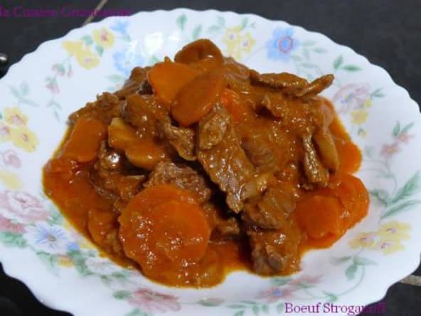 Boeuf Stroganoff au multicuiseur