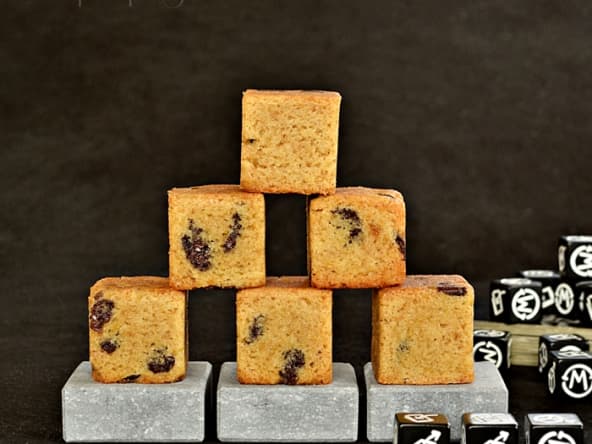 Cookies cubes bergamote et chocolat à croquer