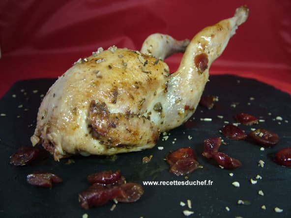 Cailles aux cranberries