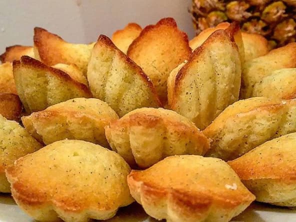 Irrésistibles madeleine vanillée et citronnée