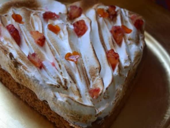 Coeur meringué à l’orange pour Valentin