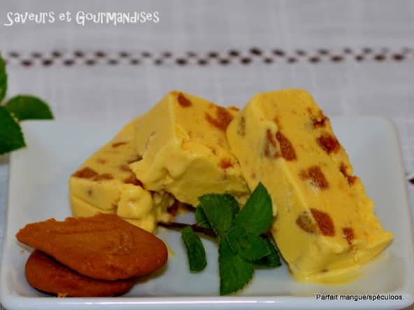 Parfait mangue-spéculoos.