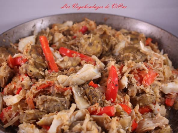 Green fig and saltfish