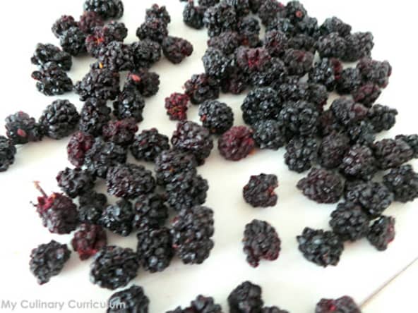 Mûres séchées au four