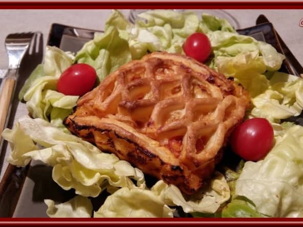 Tartelettes au poulet, curry et lait de coco
