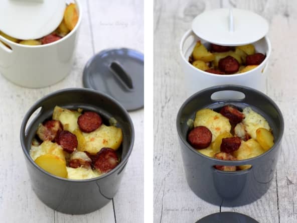 Délicieuse cocotte de pommes de terre façon raclette