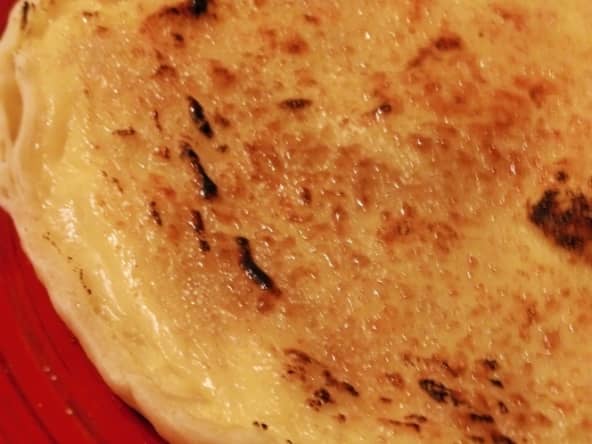 Tarte crème brûlée vanille