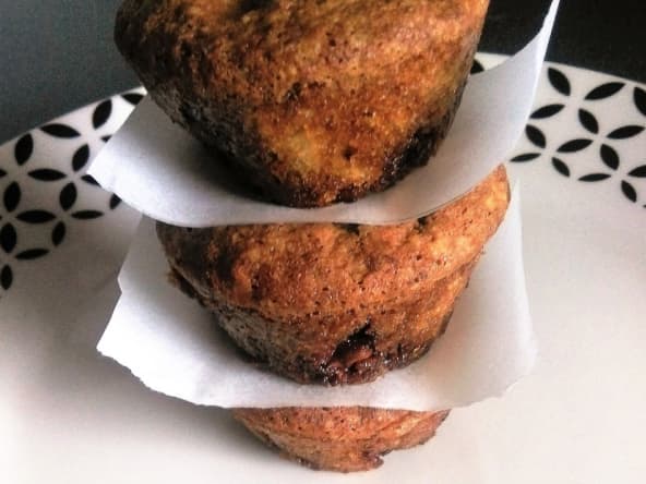 Muffins aux pépites de chocolat à la farine de riz