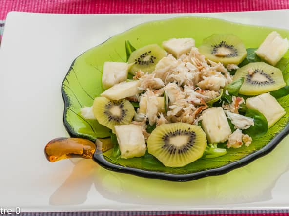 Salade de crabe au kiwi